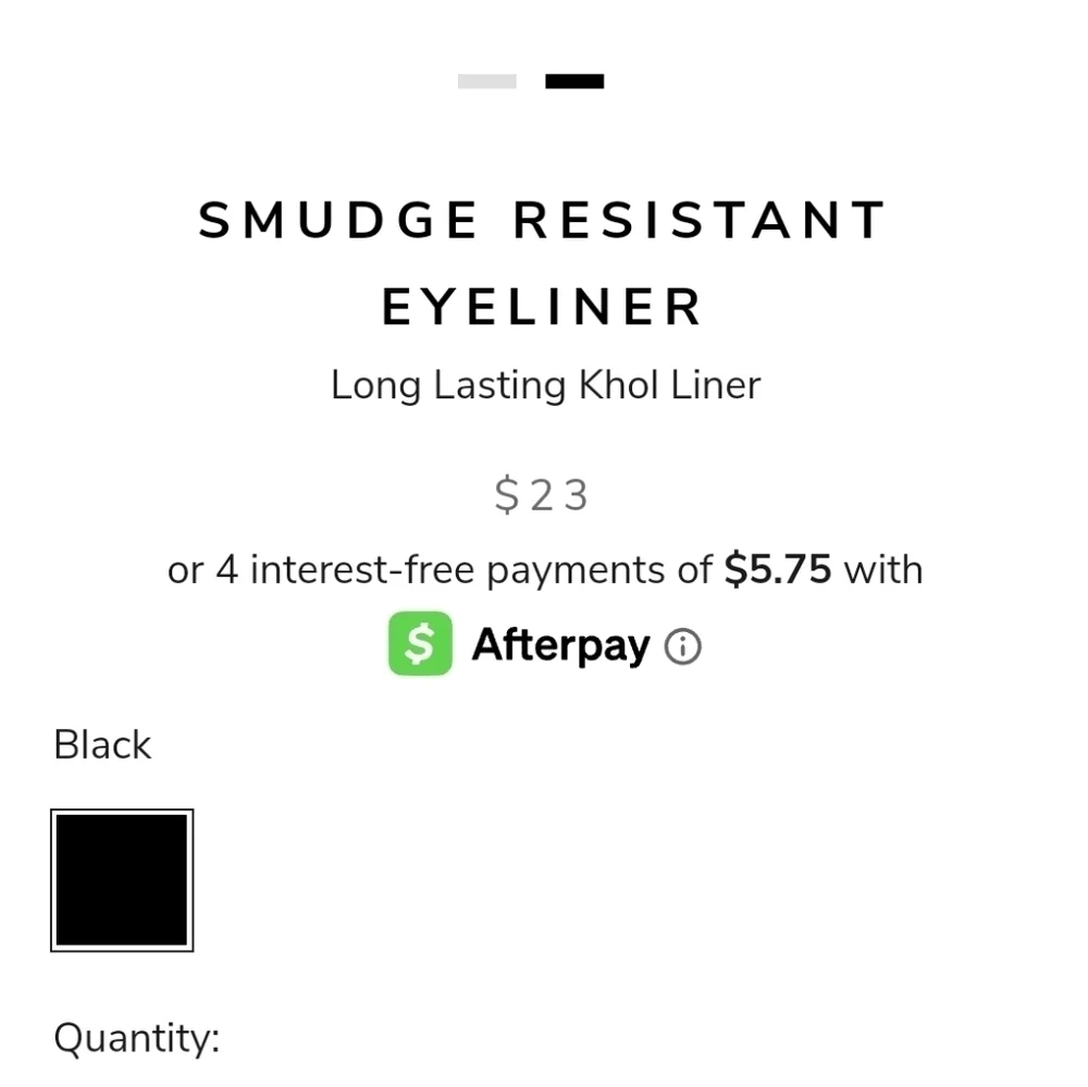 NWOT Doucce Black Smudge Resistant Eyeliner